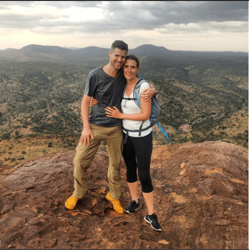 Find out why Elizabeth can’t stop talking about Ol Malo in Northern Kenya, Couple on a Mountain Cliff